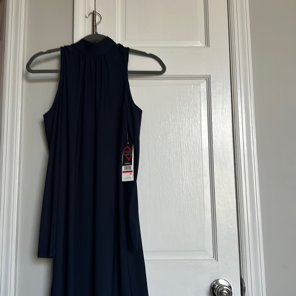 Navy blue cold shoulder Kensie dress